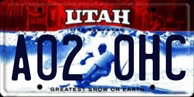 UT license plate A020HC