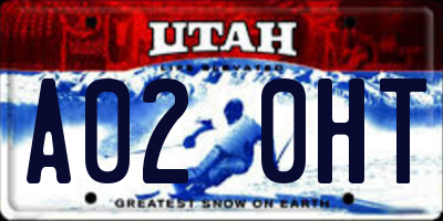 UT license plate A020HT