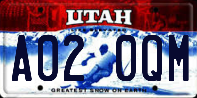 UT license plate A020QM