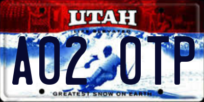 UT license plate A020TP