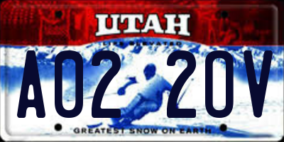 UT license plate A022OV