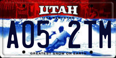 UT license plate A052TM