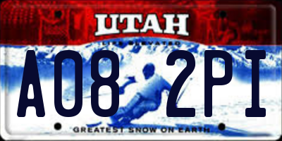 UT license plate A082PI