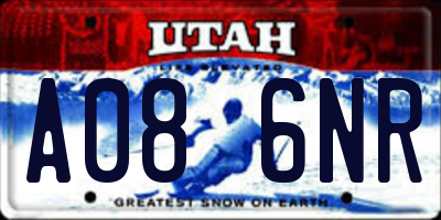 UT license plate A086NR