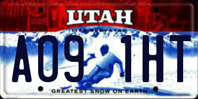 UT license plate A091HT