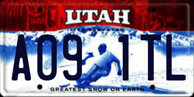 UT license plate A091TL