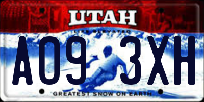 UT license plate A093XH