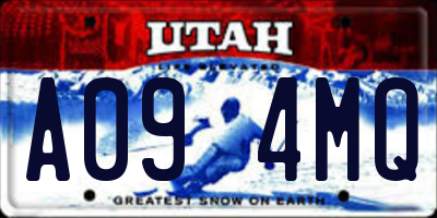UT license plate A094MQ