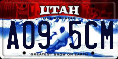 UT license plate A095CM