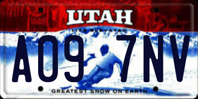 UT license plate A097NV