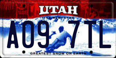 UT license plate A097TL