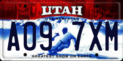 UT license plate A097XM