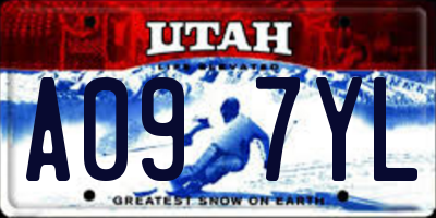 UT license plate A097YL