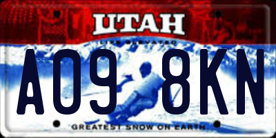 UT license plate A098KN