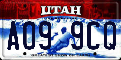 UT license plate A099CQ