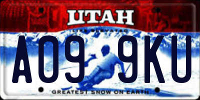 UT license plate A099KU