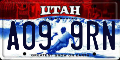 UT license plate A099RN