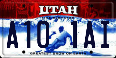 UT license plate A101AI