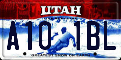 UT license plate A101BL