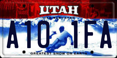 UT license plate A101FA