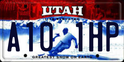 UT license plate A101HP