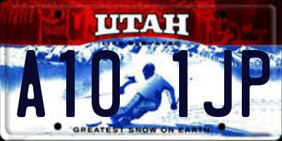 UT license plate A101JP