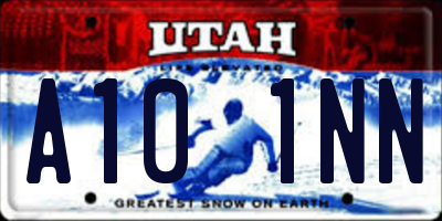 UT license plate A101NN