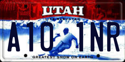 UT license plate A101NR