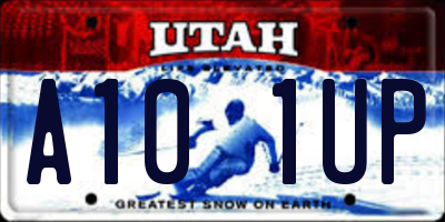 UT license plate A101UP