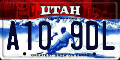 UT license plate A109DL