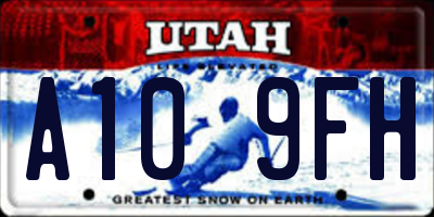 UT license plate A109FH