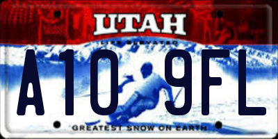 UT license plate A109FL