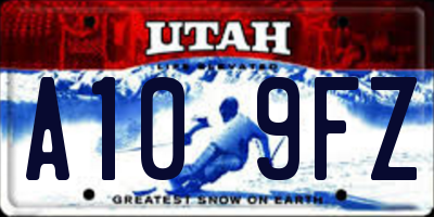 UT license plate A109FZ