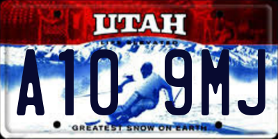 UT license plate A109MJ
