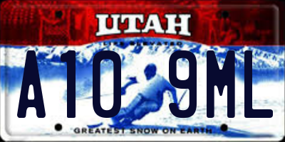 UT license plate A109ML