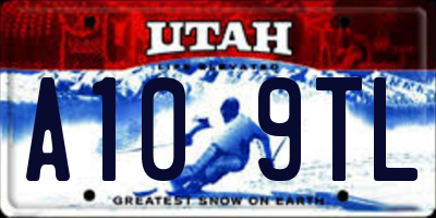 UT license plate A109TL