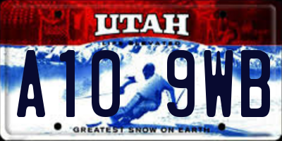 UT license plate A109WB