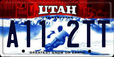 UT license plate A112TT