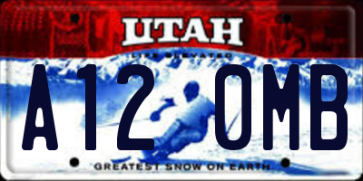 UT license plate A120MB