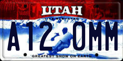UT license plate A120MM