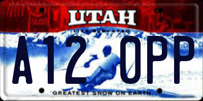 UT license plate A120PP