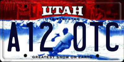 UT license plate A120TC