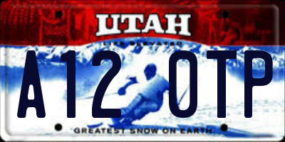 UT license plate A120TP