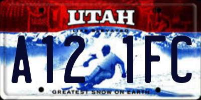 UT license plate A121FC
