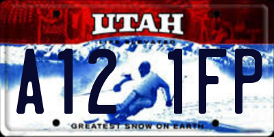 UT license plate A121FP