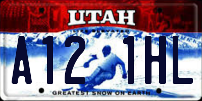 UT license plate A121HL
