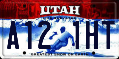 UT license plate A121HT