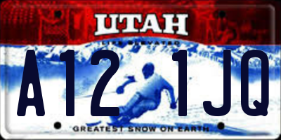 UT license plate A121JQ