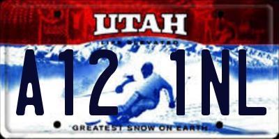 UT license plate A121NL