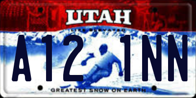 UT license plate A121NN